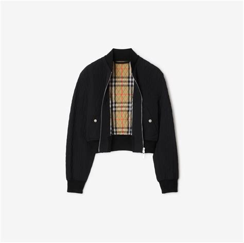 burberry steppjacke schwarz|Nylon.